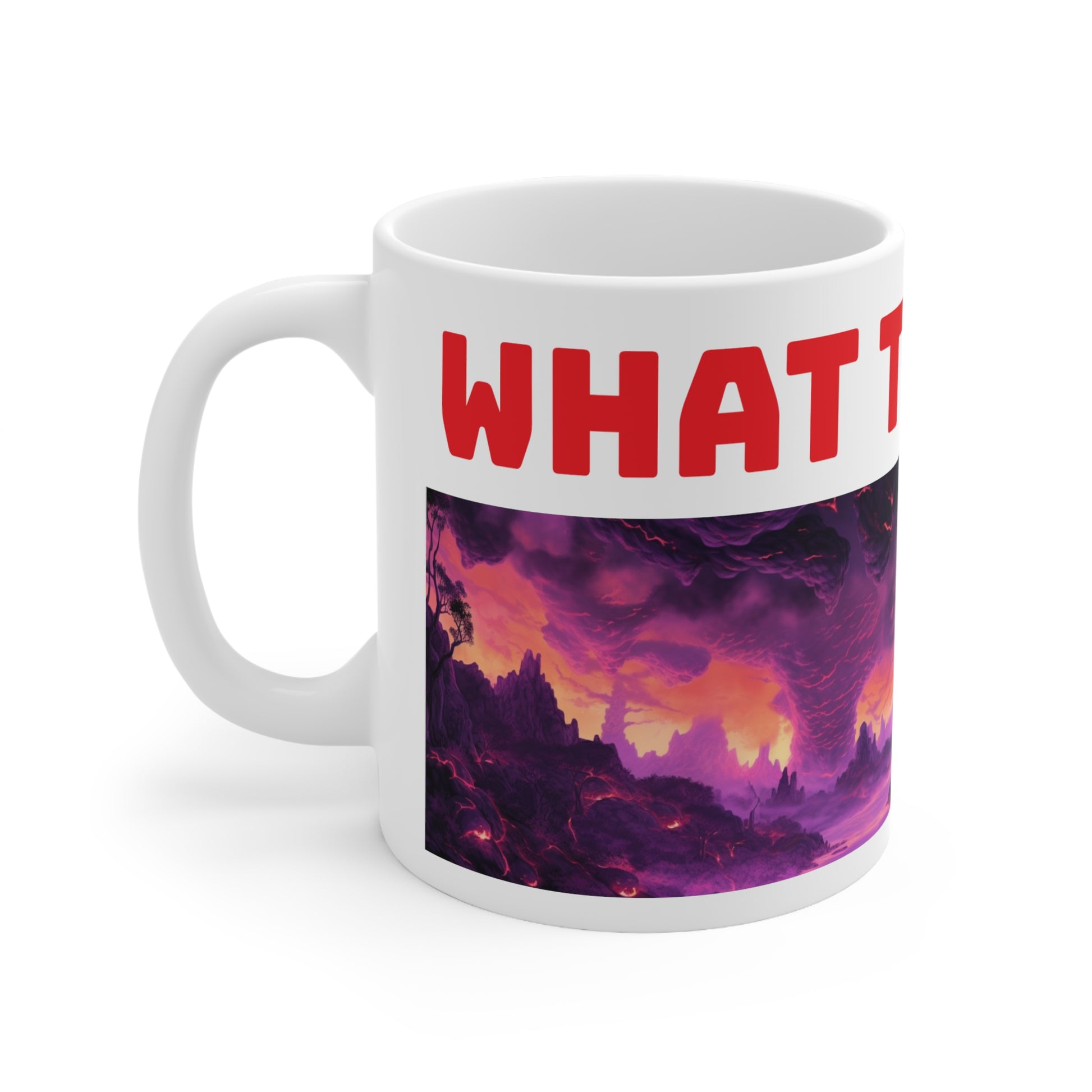 ifllucial WTF MUG, Original Art By ifllucial.White ceramic
11 oz (0.33 l)
Rounded corners
C-handle
Lead and BPA-freeMug